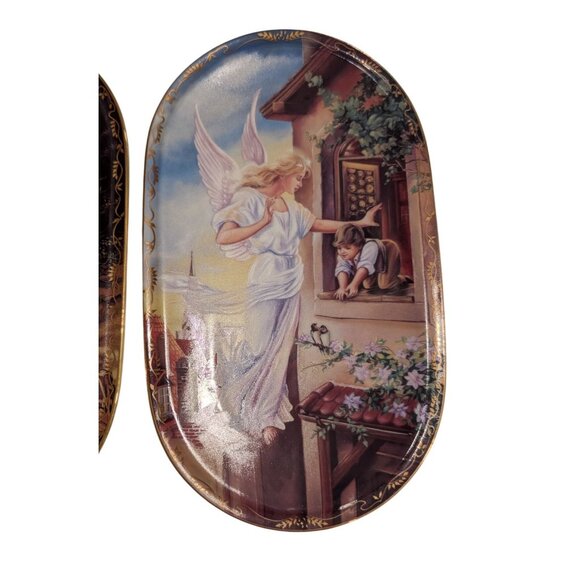 Bradford Exchange Guardian Angel Decorative Collector Plates porcelain German - Picture 3 of 12